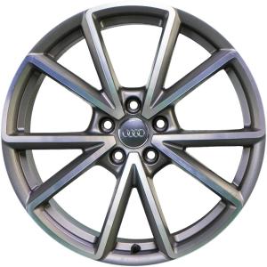 Audi 5 V Spoke [A4 8W] Titanium Grey with Diamond Cut Alloy Wheel for Audi A4 & S4 B9 (8W) - Sizes 19in
