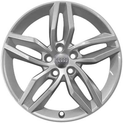 Audi 10 Spoke [A4 8W] Galvano Silver Alloy Wheel Product Image #1