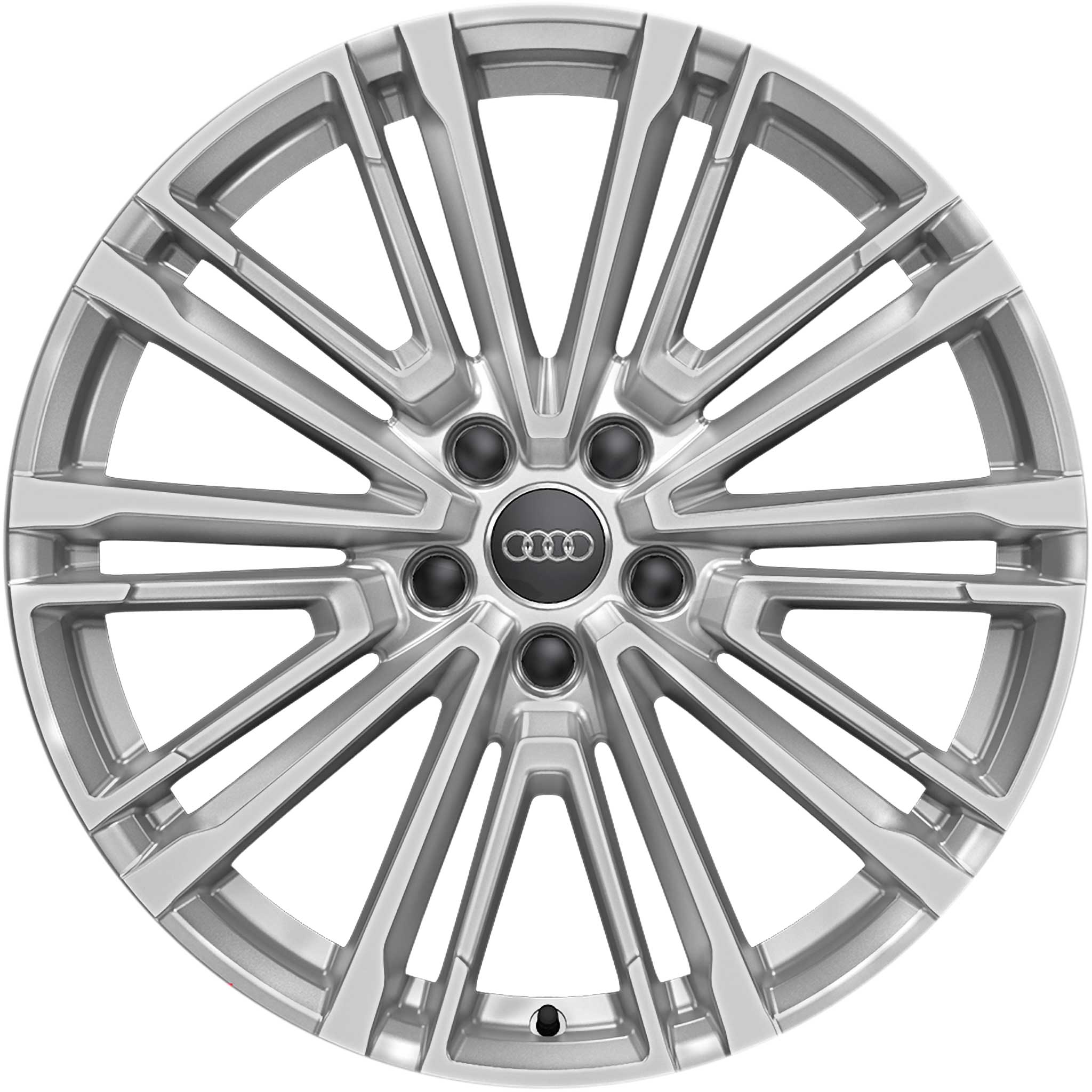 Audi 10 V Spoke [A4 8W] Galvano Silver Alloy Wheel Product Image #1