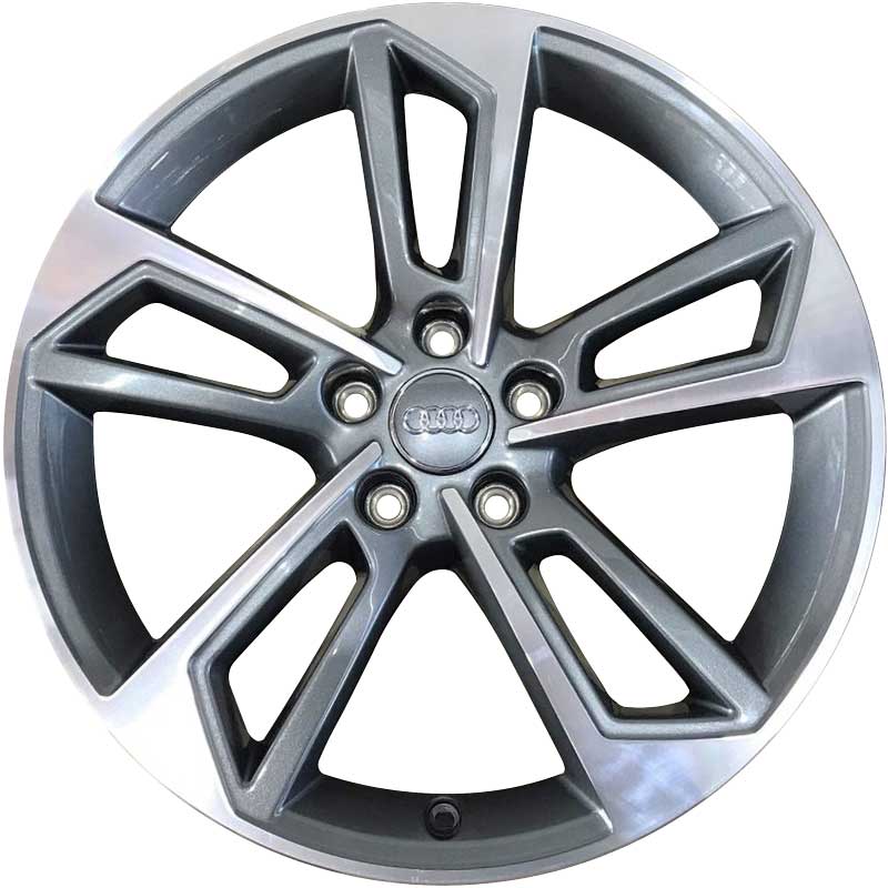 Audi Trapezoid Spoke [A4 8W] Graphite Grey with Diamond Cut Alloy Wheel Product Image #1