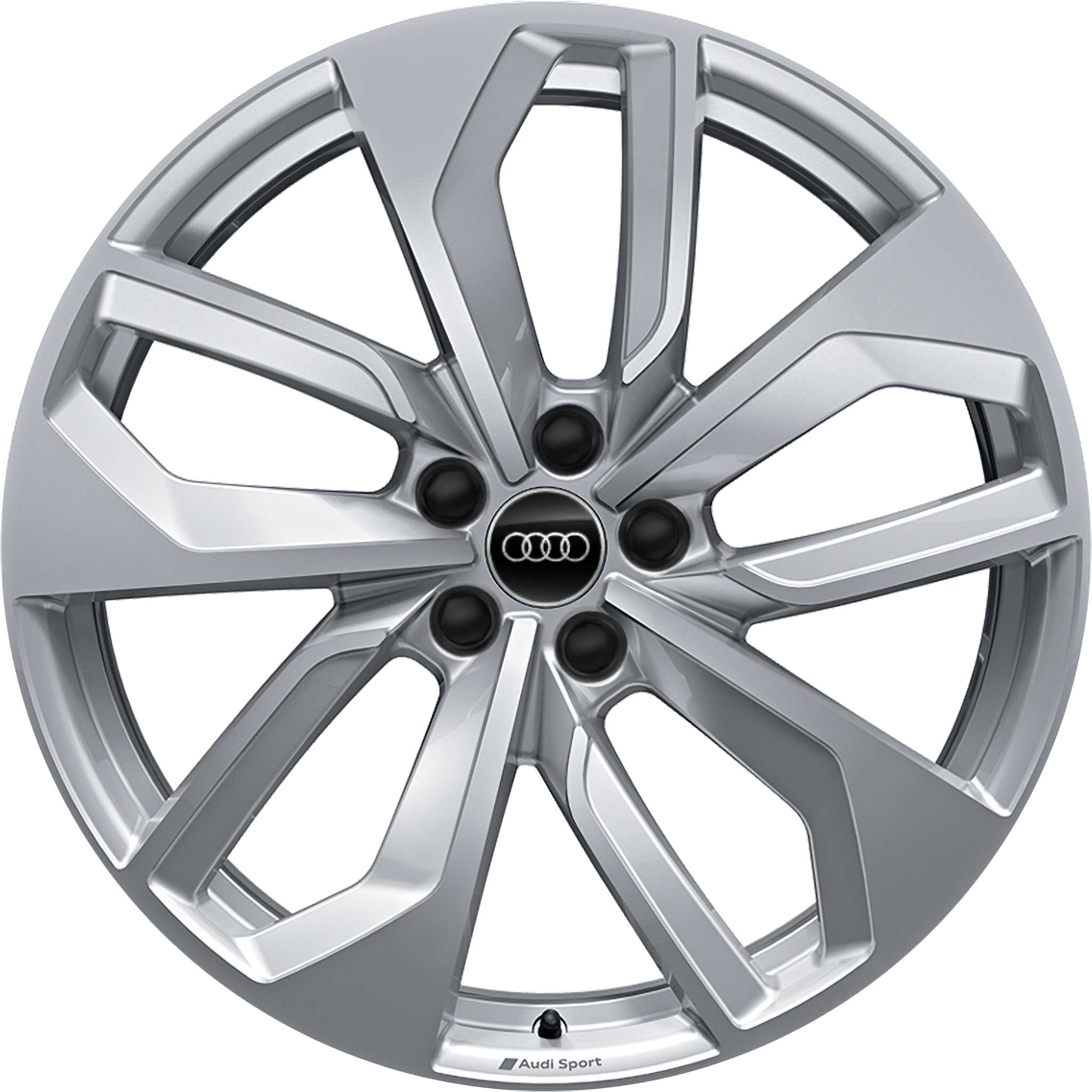 Audi Sport 5 Double [A4 8W] Galvano Silver Alloy Wheel Product Image #1