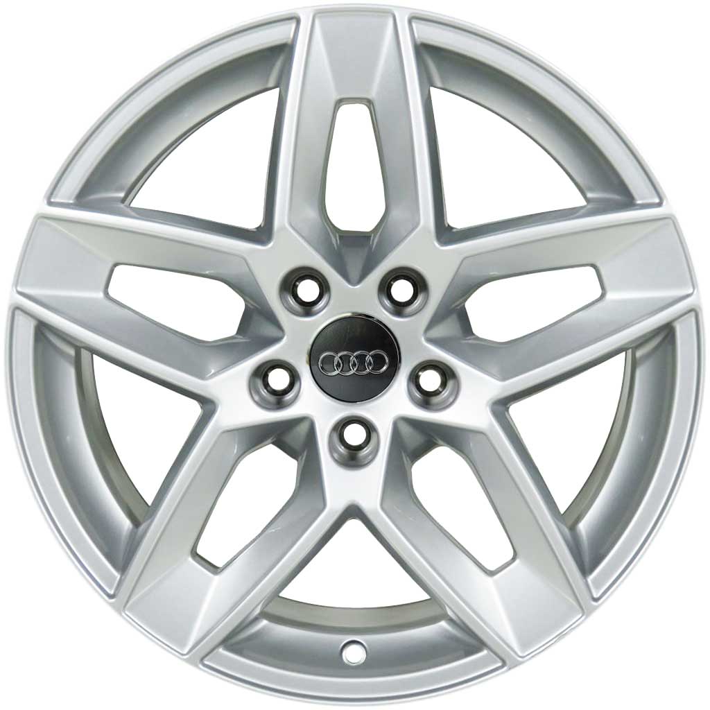 Audi 5 Double Spoke [A4 8W] Diamond Silver Alloy Wheel Product Image #1