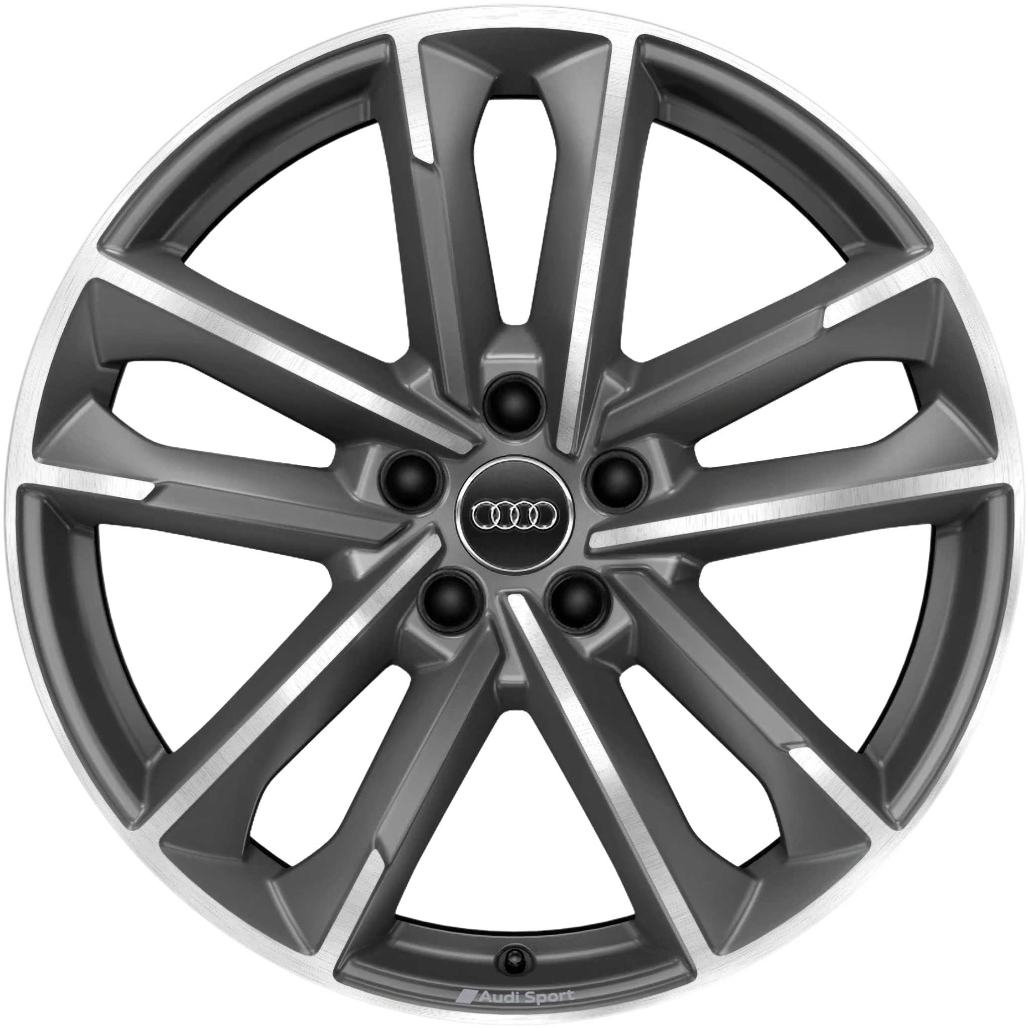 Audi Sport 5 Twin Arm [A4 8W] Titanium Grey with Diamond Cut Alloy Wheel Product Image #1