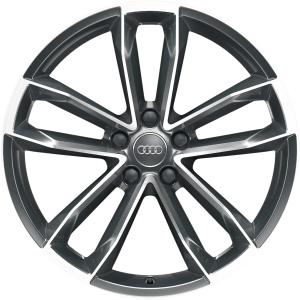 19" Audi 5 Spoke Cavo [A4 8W] Graphite Grey with Diamond Cut alloy wheel
