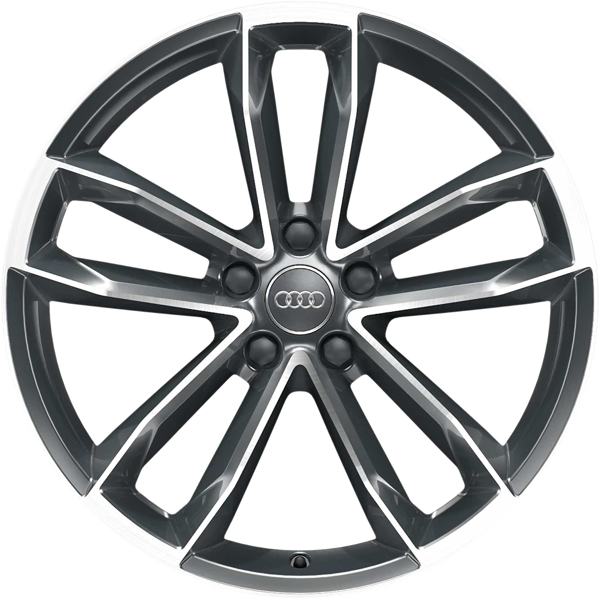 Audi 5 Spoke Cavo [A4 8W] Graphite Grey with Diamond Cut Alloy Wheel Product Image #1