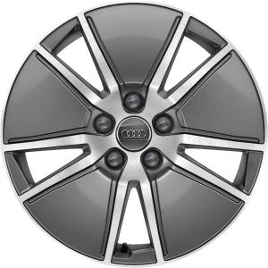 Audi 5 Arm Aero [A4 8W] Graphite Grey with Diamond Cut Alloy Wheel for Audi A4 & S4 B9 (8W) - Sizes 17in