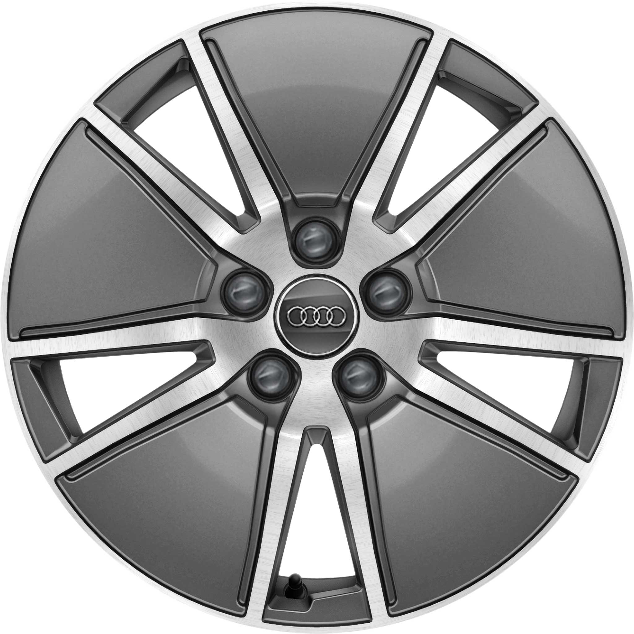 Audi 5 Arm Aero [A4 8W] Graphite Grey with Diamond Cut Alloy Wheel Product Image #1