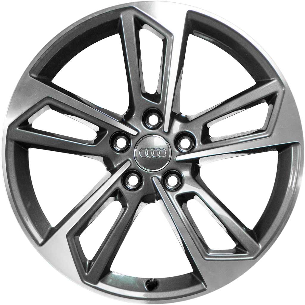 Audi Trapezoid Spoke [A4 8W] Graphite Grey with Diamond Cut Alloy Wheel Product Image #1