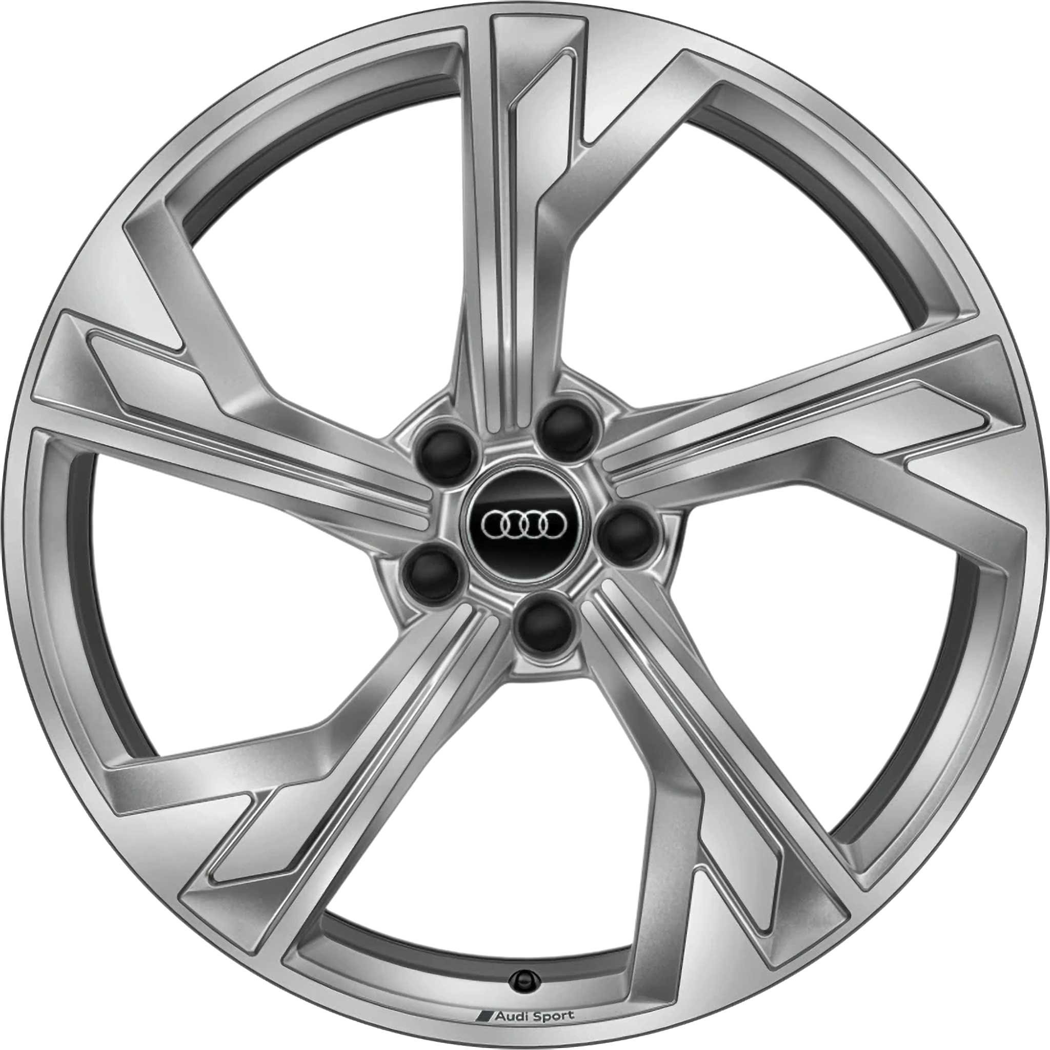 Audi Sport 5 Arm Flag [A4 8W] Galvano Silver Alloy Wheel Product Image #1