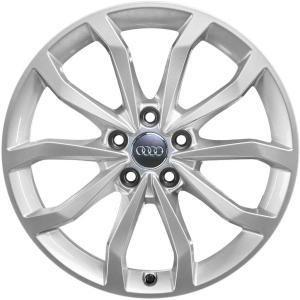 18" Audi 5 V Spoke [A4 8W] Diamond Silver alloy wheel