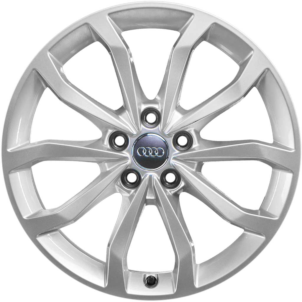 Audi 5 V Spoke [A4 8W] Diamond Silver Alloy Wheel Product Image #1