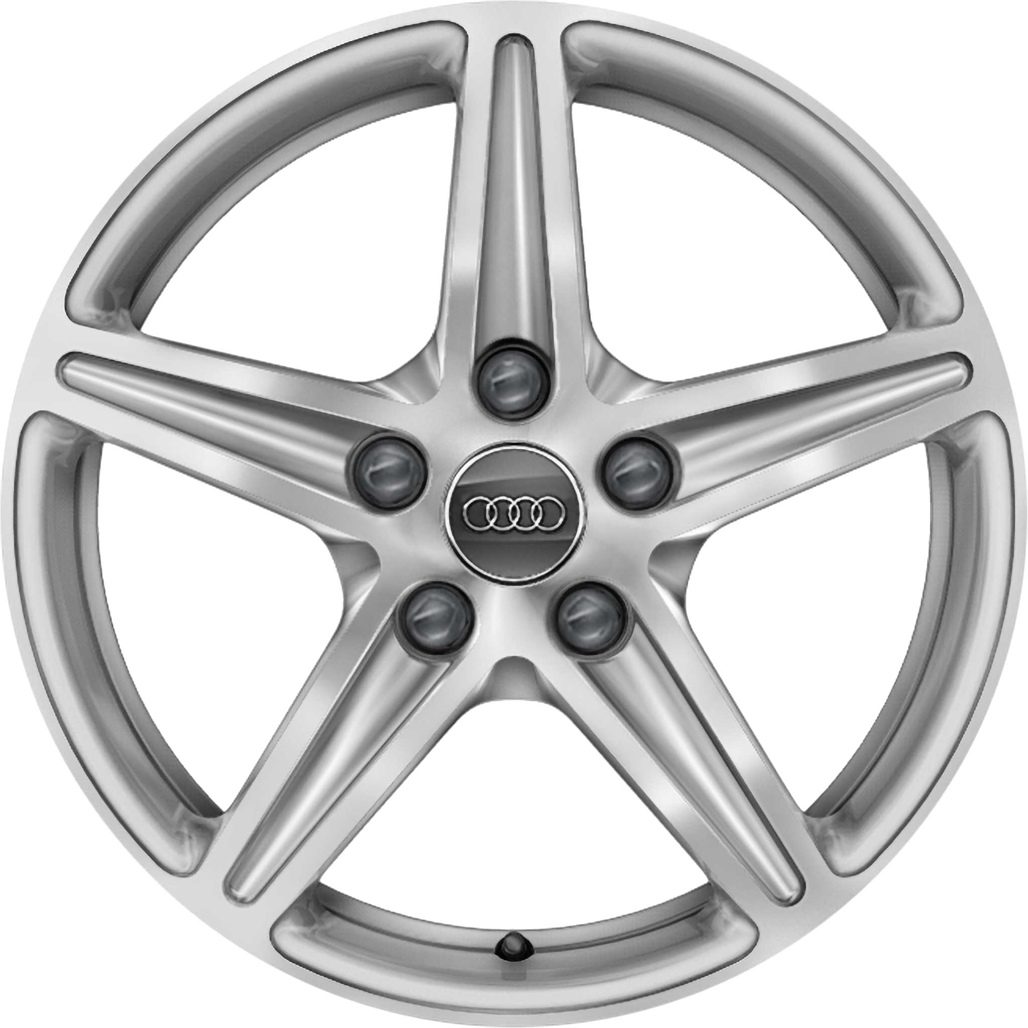 Audi 5 Arm [A4 8W] Diamond Silver Alloy Wheel Product Image #1
