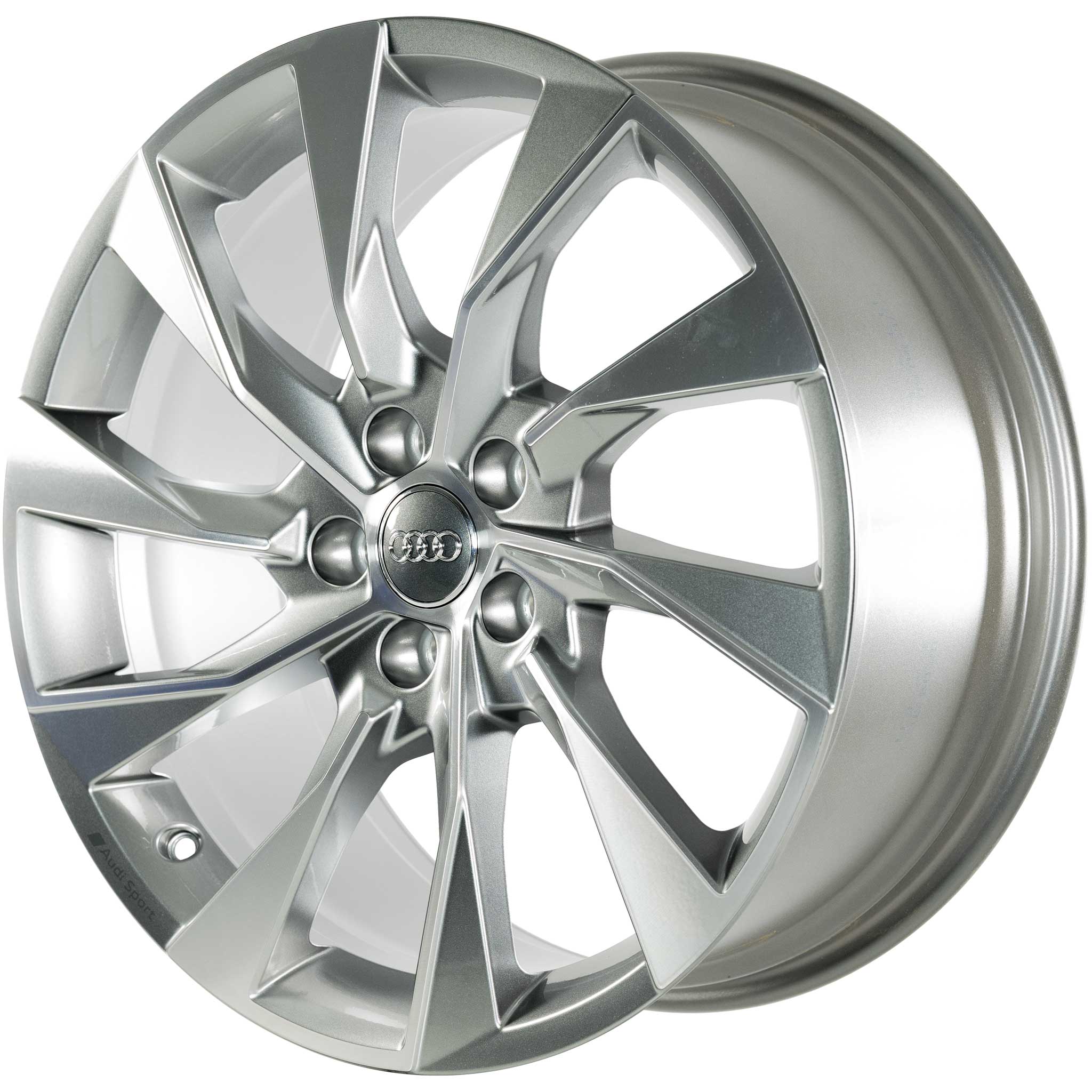 Audi Sport 10 Spoke Turbine [A4 8W] Dark Galvanic Silver with Diamond Cut Alloy Wheel Product Image #2