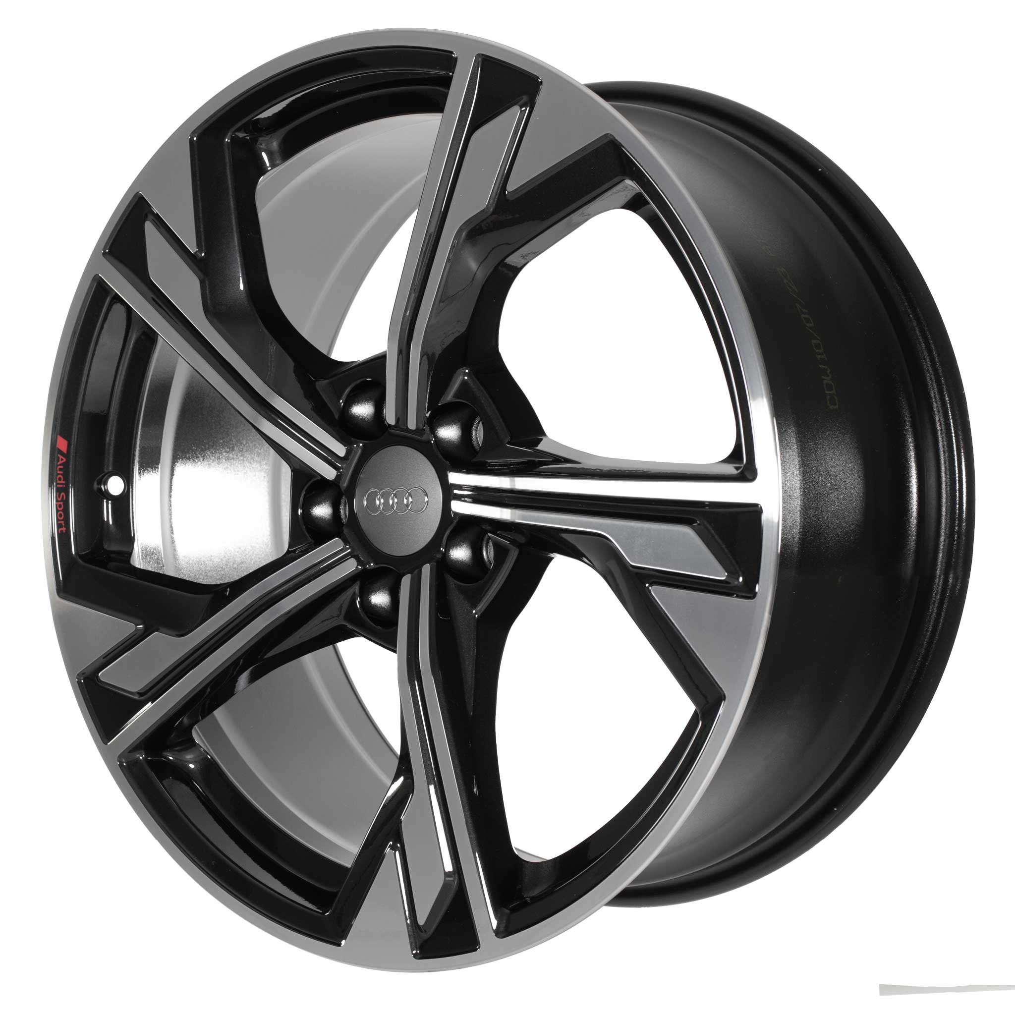 Audi Sport 5 Arm Flag [A4 8W] Anthracite Black with Diamond Cut Alloy Wheel Product Image #2