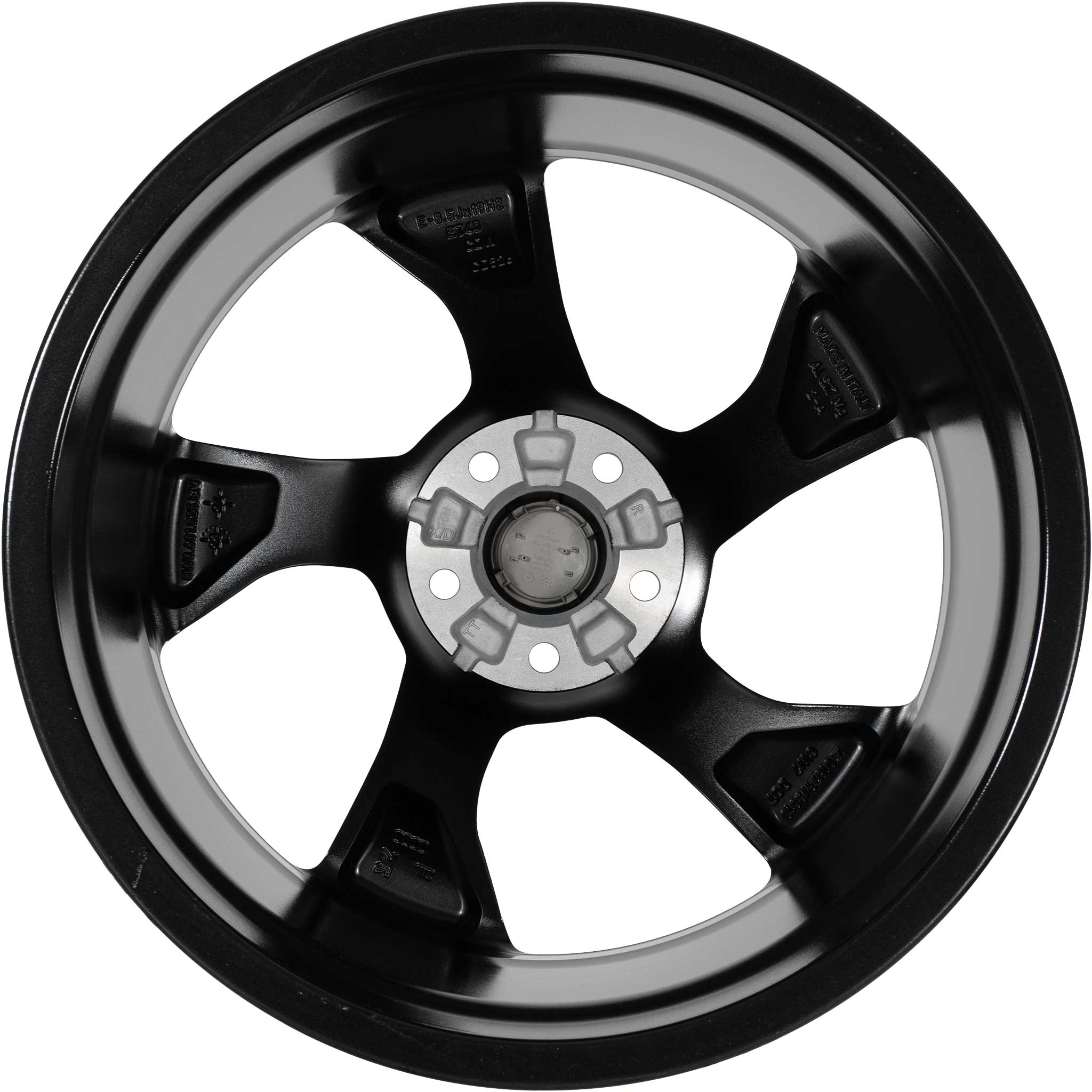 Audi Sport 5 Arm Flag [A4 8W] Anthracite Black with Diamond Cut Alloy Wheel Product Image #3
