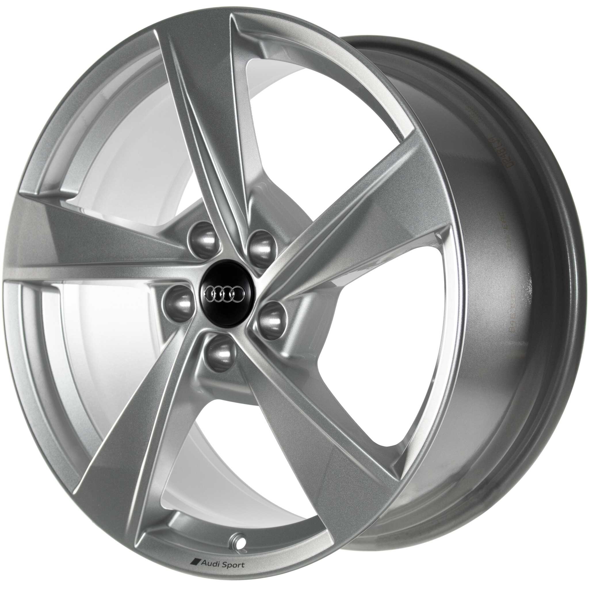 Audi Sport 5 Arm Torsio [A4 8W] Galvano Silver Alloy Wheel Product Image #2