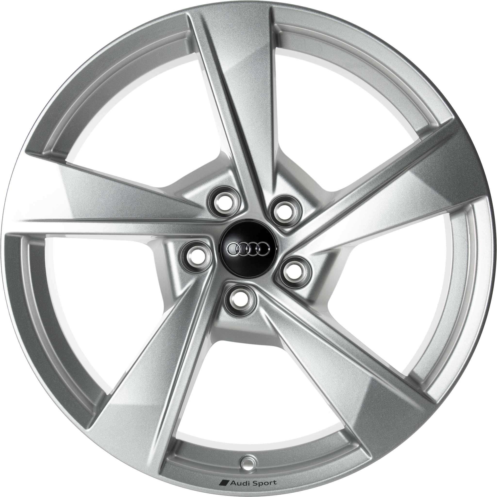 Audi Sport 5 Arm Torsio [A4 8W] Galvano Silver Alloy Wheel Product Image #1