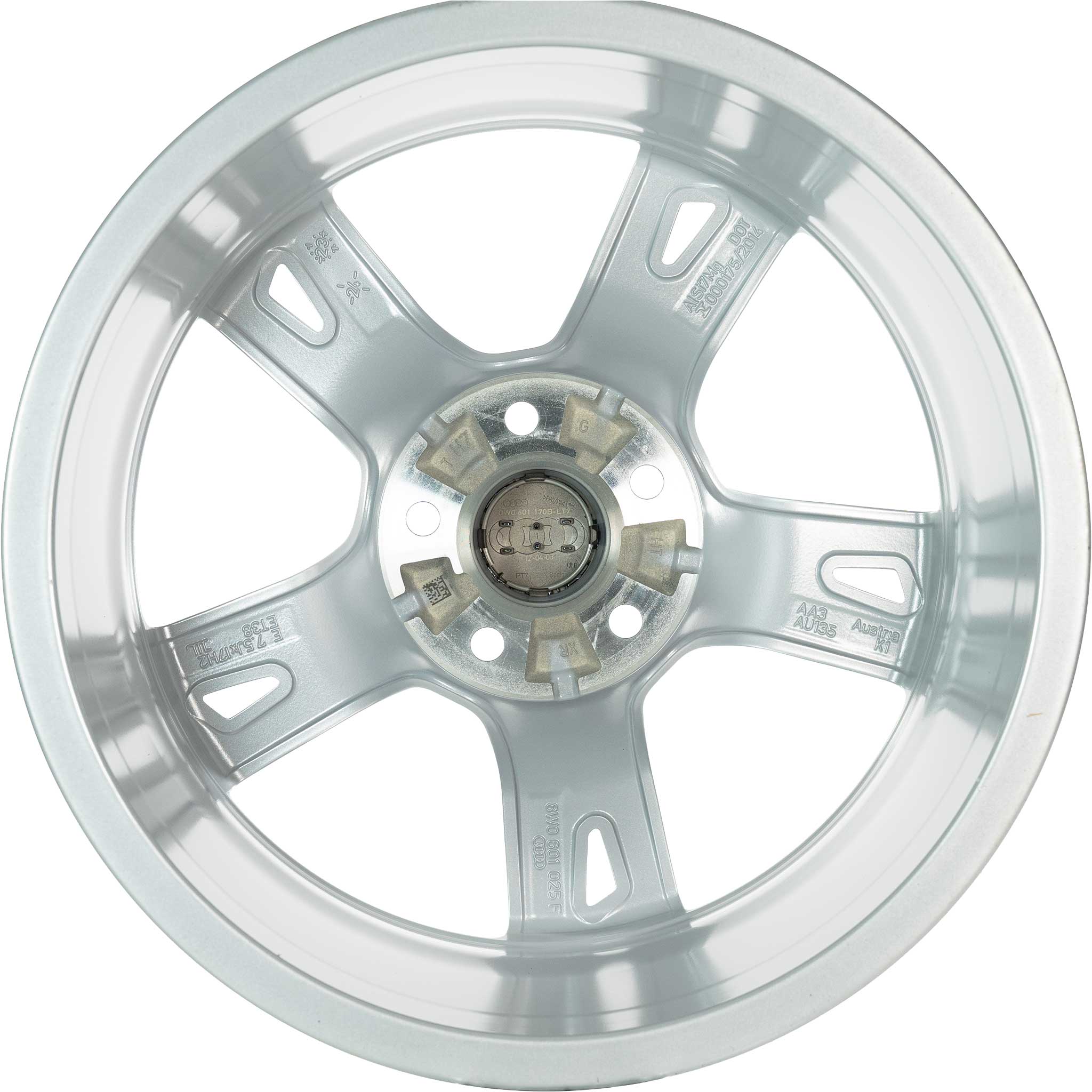 Audi 5 Arm [A4 8W] Diamond Silver Alloy Wheel Product Image #3