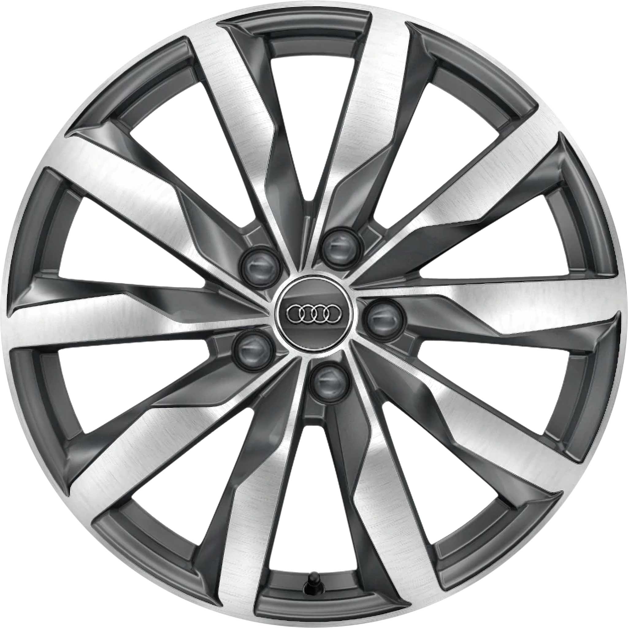 Audi 10 Spoke Dynamic [A4 8W] Graphite Grey with Diamond Cut Alloy Wheel Product Image #1