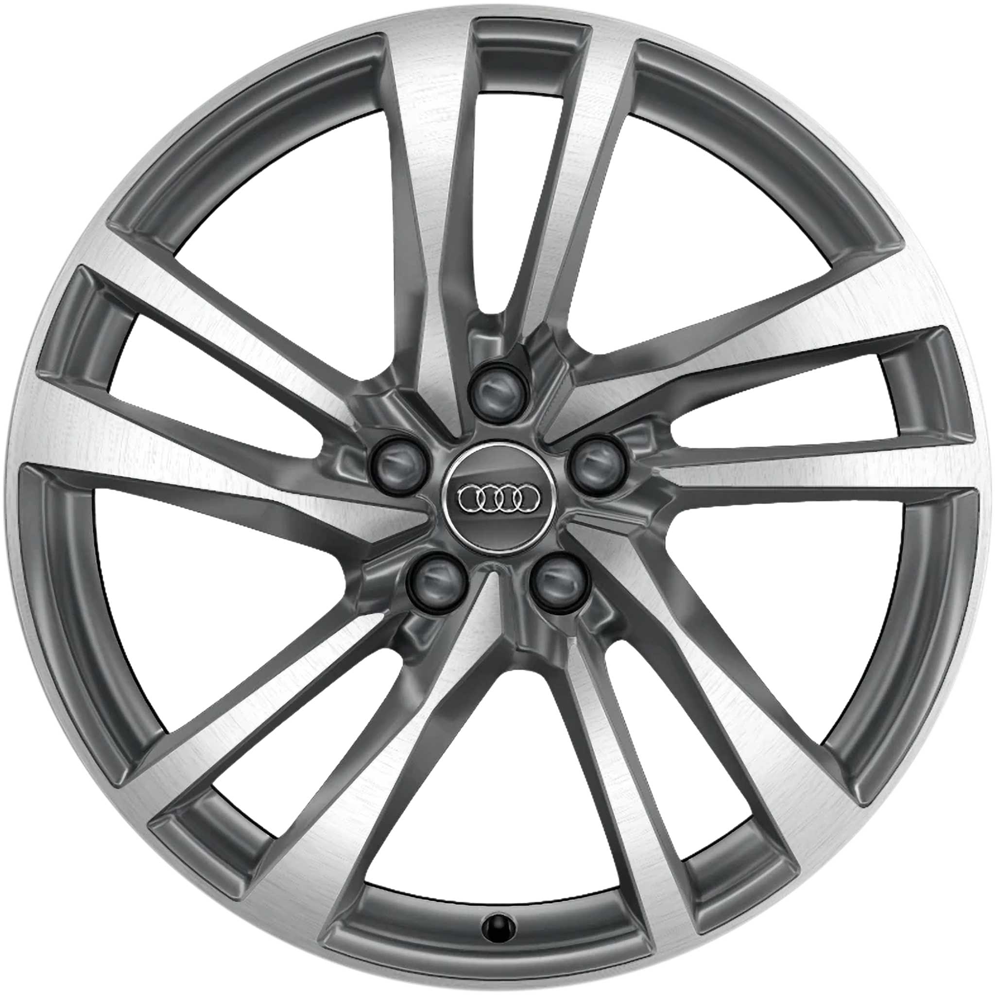 Audi 5 Twin Spoke [A4 8W] Graphite Grey with Diamond Cut Alloy Wheel Product Image #1