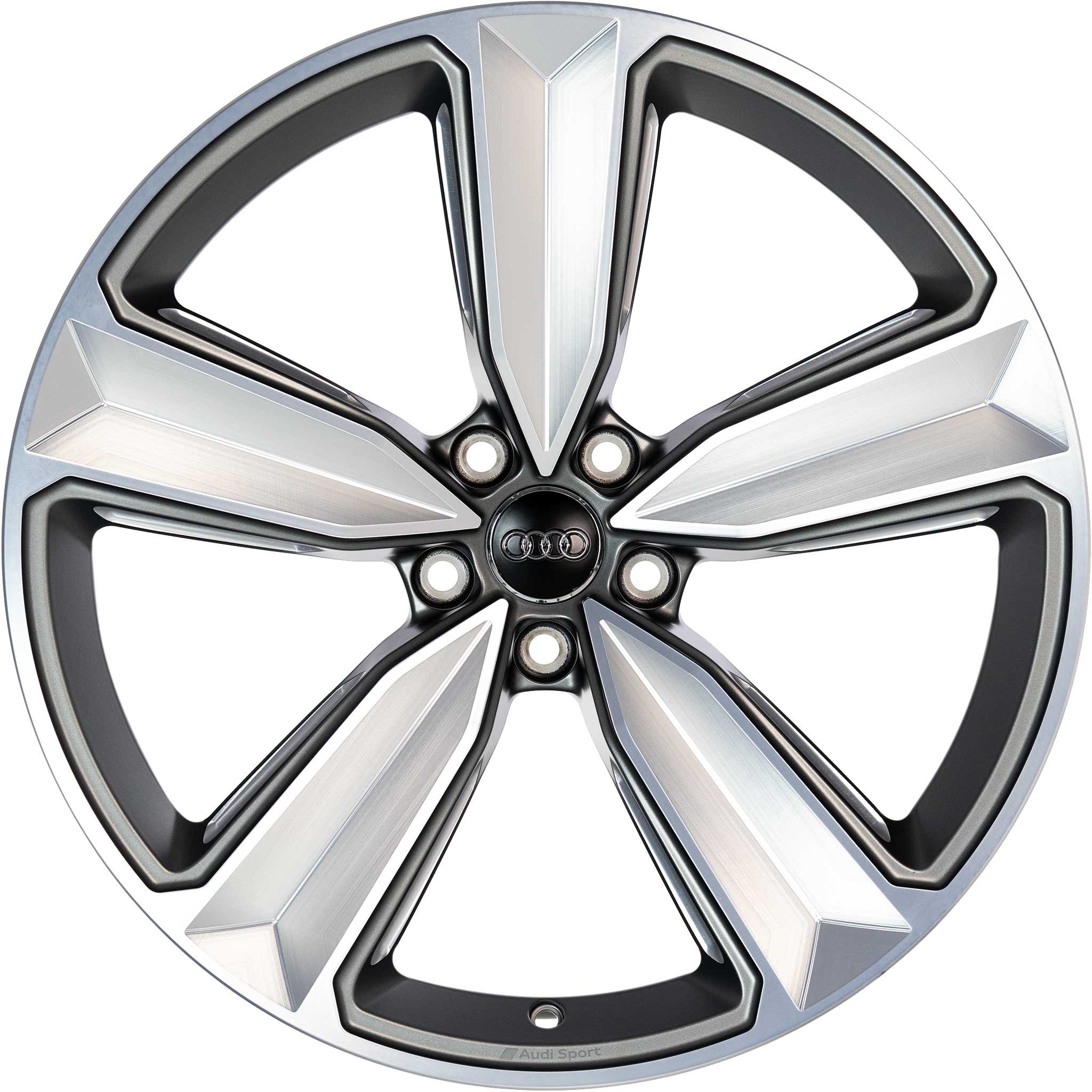 Audi Sport 5 Arm [A4 8W] Titanium Grey with Diamond Cut Alloy Wheel Product Image #1