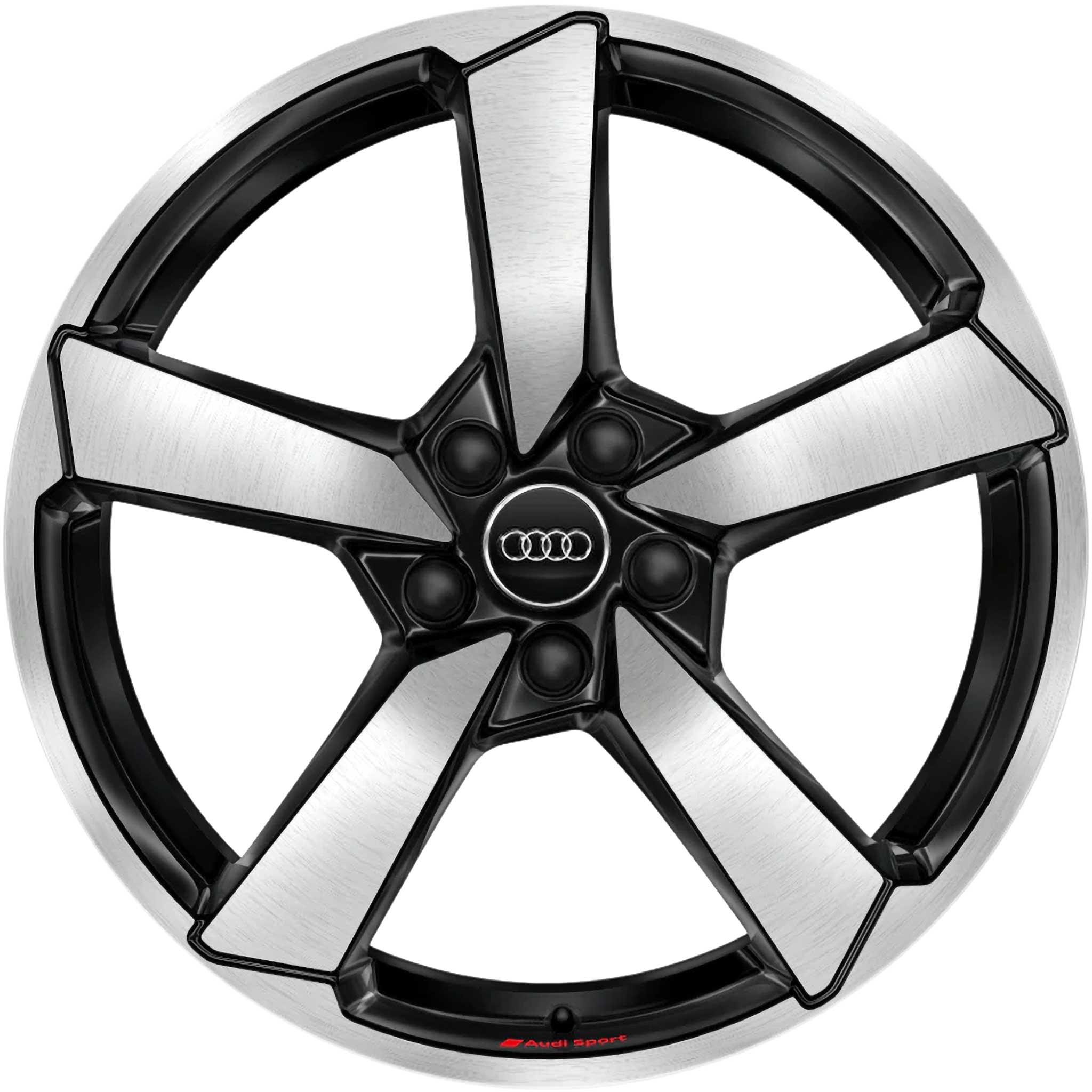 Audi 5 Arm Cutter [A4 8W] Anthracite Black with Diamond Cut Alloy Wheel Product Image #1