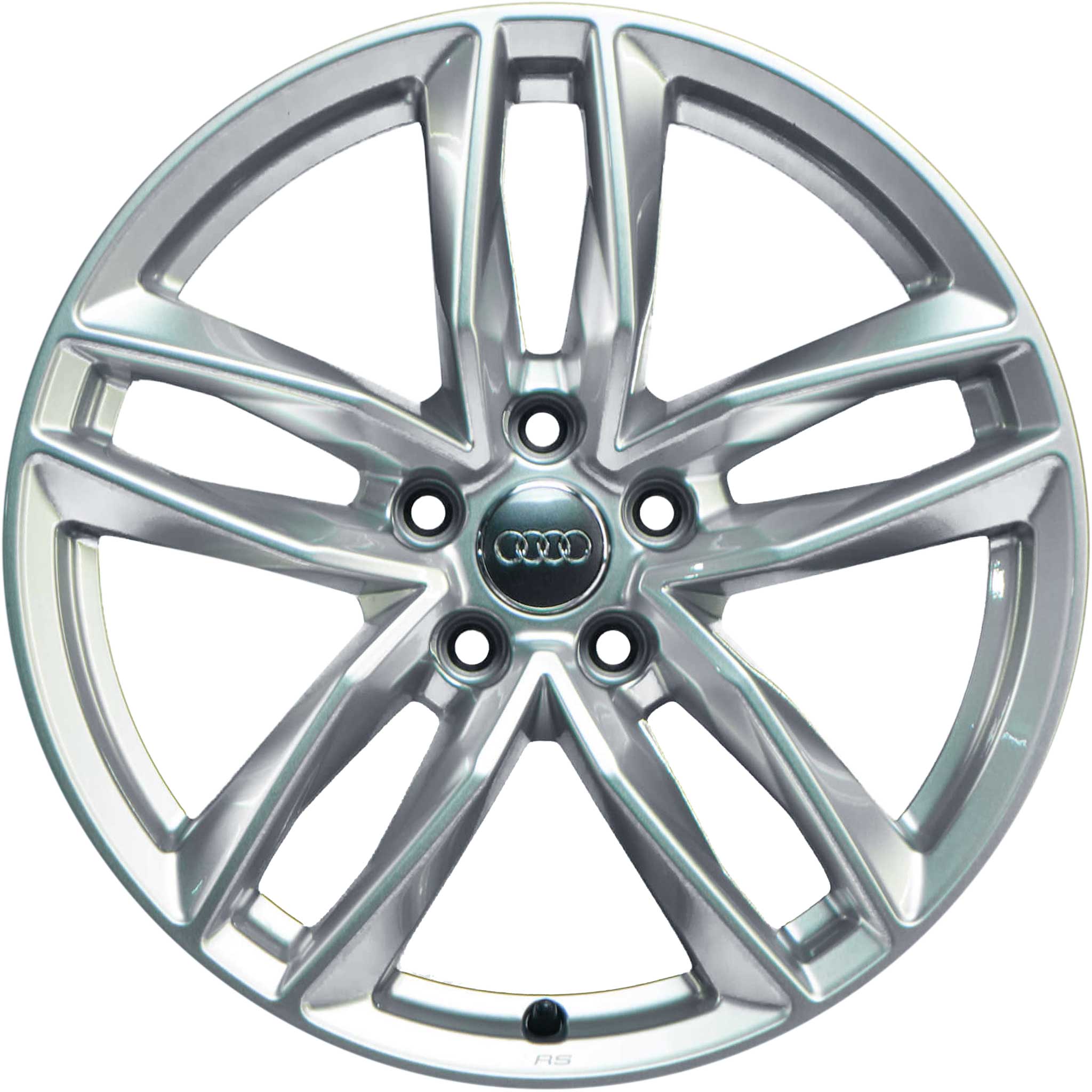 Audi 5 Double Spoke [A4 8W] Galvano Silver Alloy Wheel Product Image #1