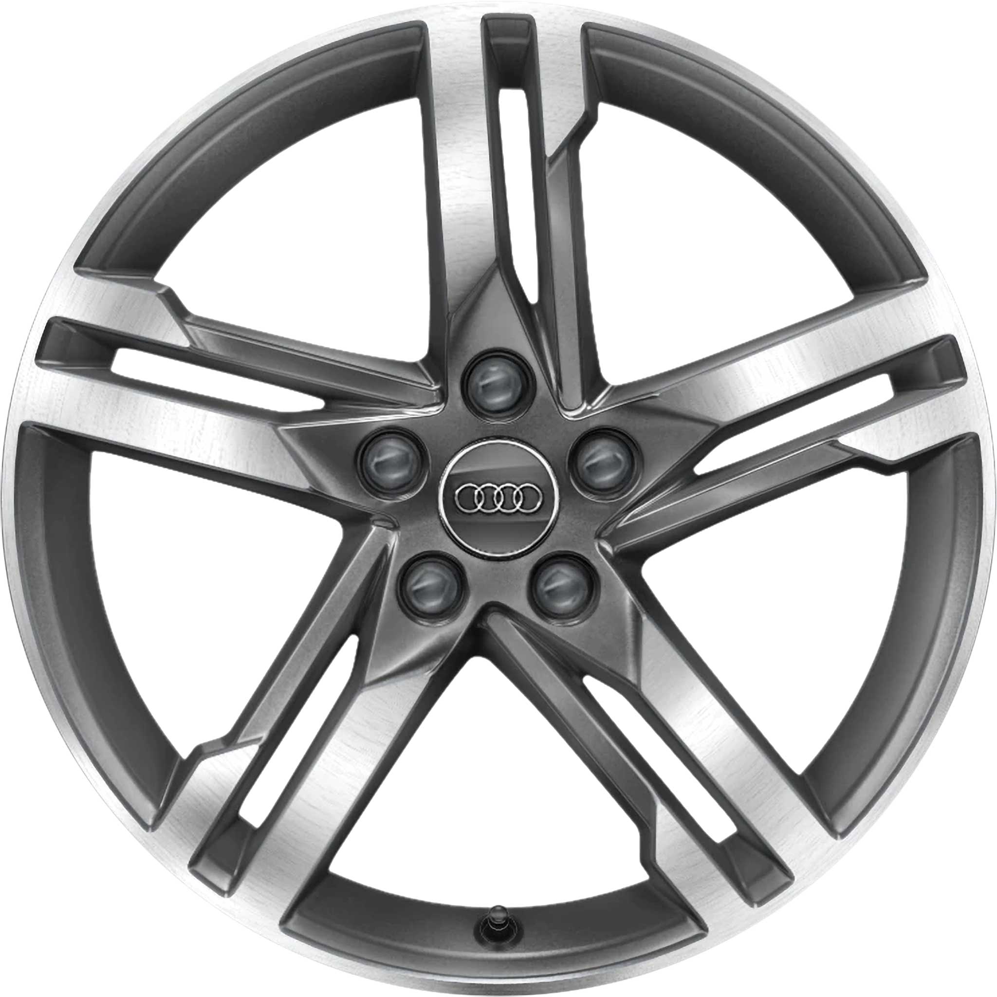 Audi 5 Spoke Dynamic [A4 8W] Graphite Grey with Diamond Cut Alloy Wheel Product Image #1