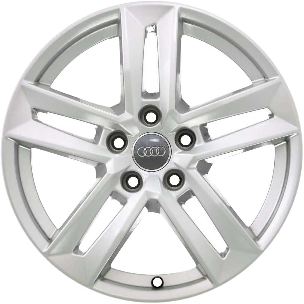 Audi 5 Parallel Spoke [A4 8W] Diamond Silver Alloy Wheel Product Image #1