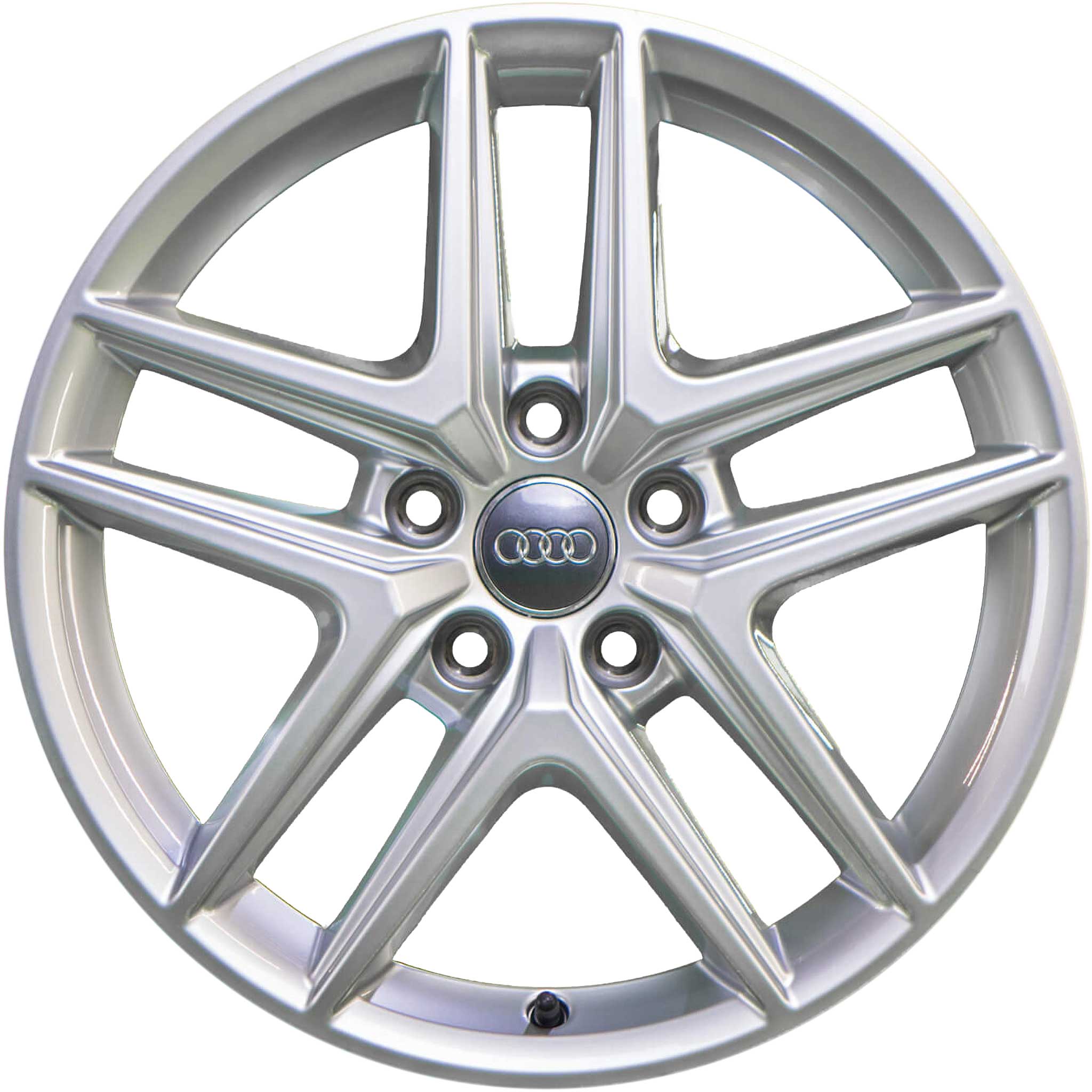 Audi 5 Parallel Spoke [A4 8W9] Diamond Silver Alloy Wheel Product Image #1