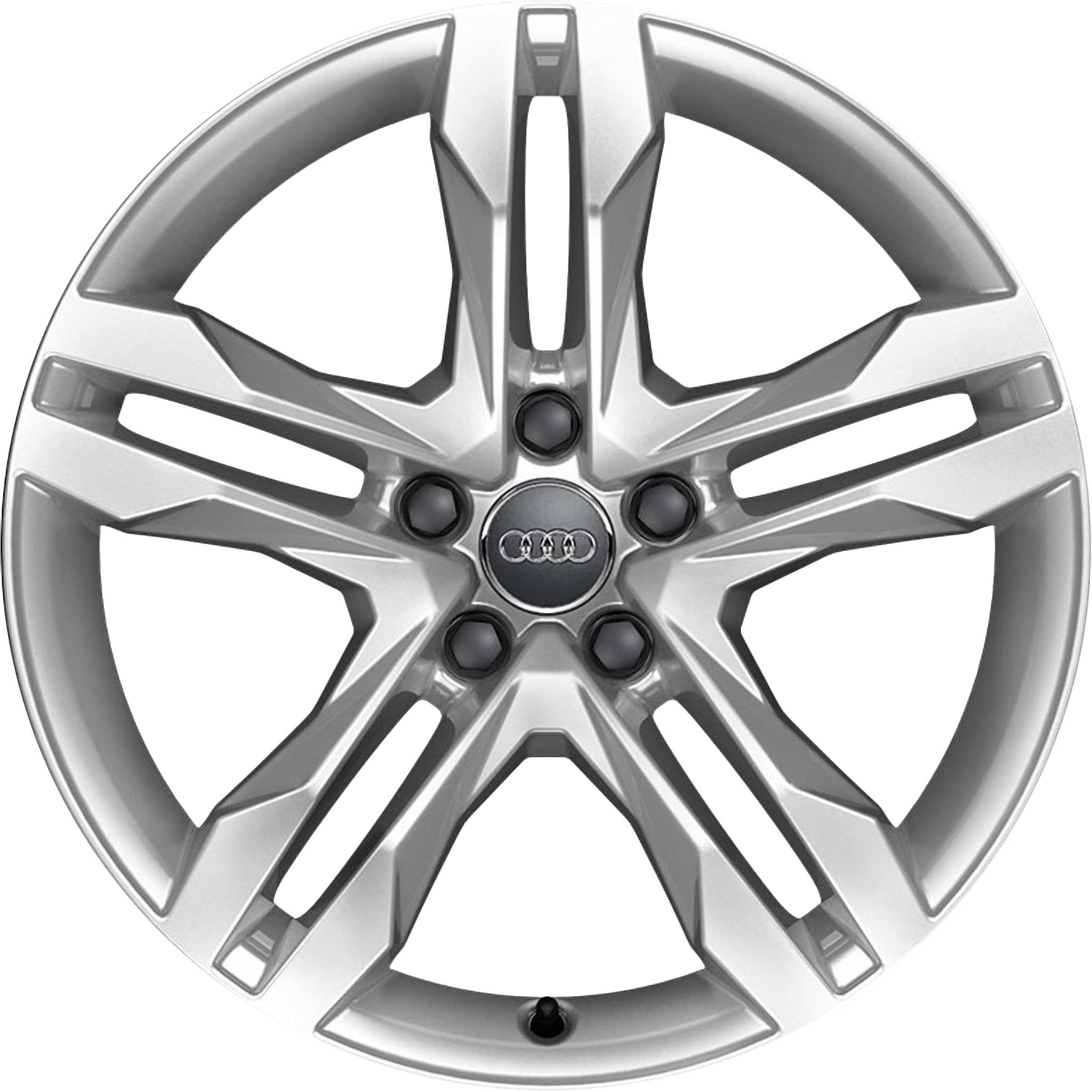 Audi 5 Parallel Spoke [A4 8W9] Diamond Silver Alloy Wheel Product Image #1