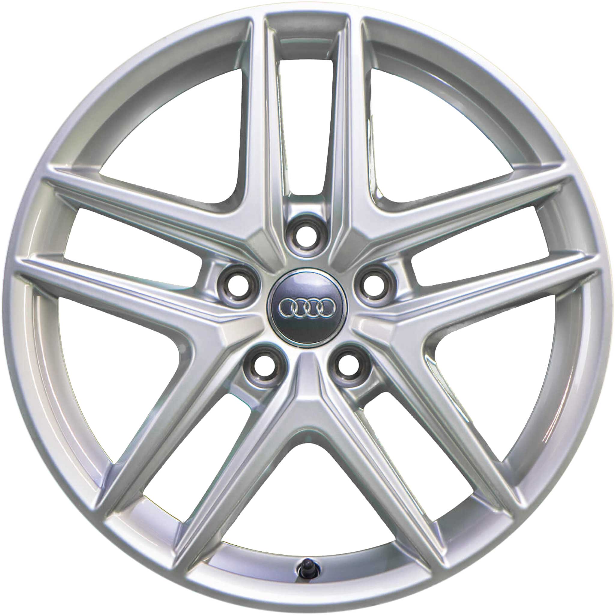 Audi 5 Double Spoke [A4 8W9] Diamond Silver Alloy Wheel Product Image #1