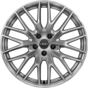 19" Audi 10 Y Spoke [A4 8W9] Galvano Silver with Diamond Cut alloy wheel
