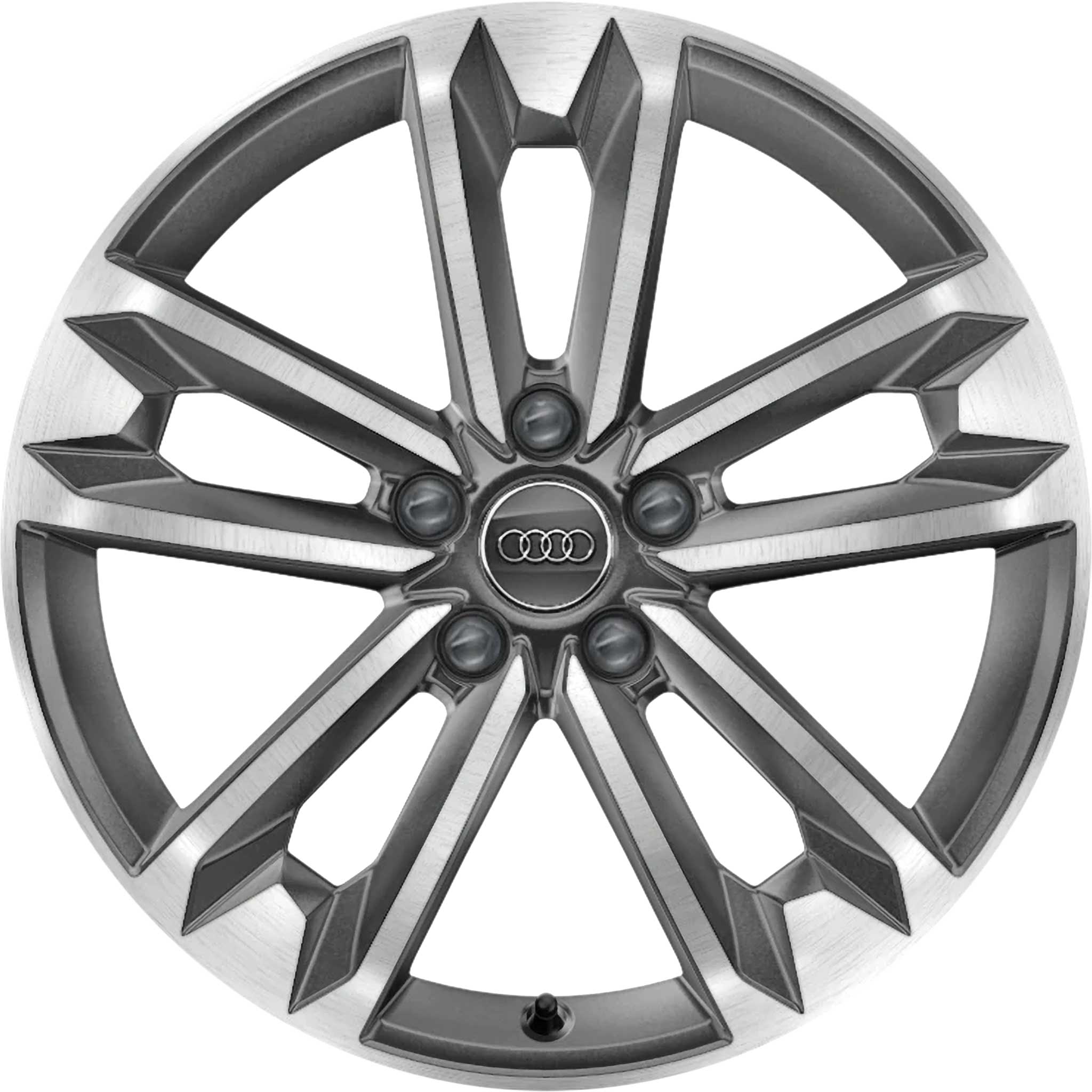 Audi 5 V Spoke [A4 8W9] Graphite Grey with Diamond Cut Alloy Wheel Product Image #1
