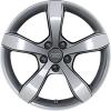 Audi 5 Spoke [A1 8X] Diamond Silver Wheel Img 1