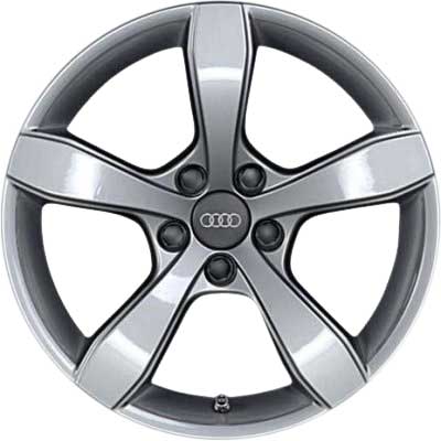 Audi 5 Spoke [A1 8X] Diamond Silver Alloy Wheel Product Image #1