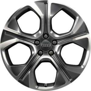 18" Audi 5 Spoke [A1 8X] Anthracite with Diamond Cut alloy wheel