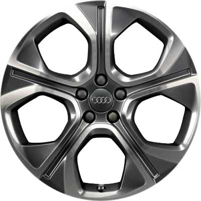 Audi 5 Spoke [A1 8X] Anthracite with Diamond Cut Alloy Wheel Product Image #1