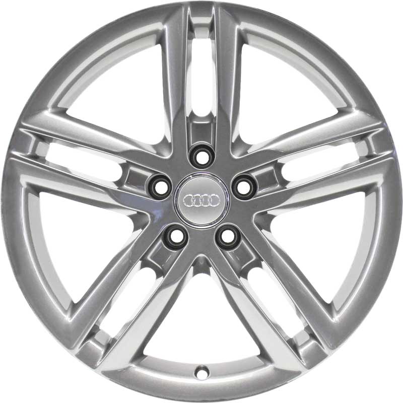 Audi 5 Twin Spoke [A1 8X] Silver Alloy Wheel Product Image #1