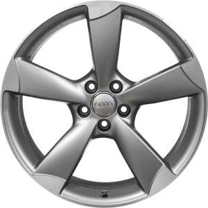 18" Audi 5 Rotator Spoke [A1 8X] Titanium Grey with Diamond Cut alloy wheel