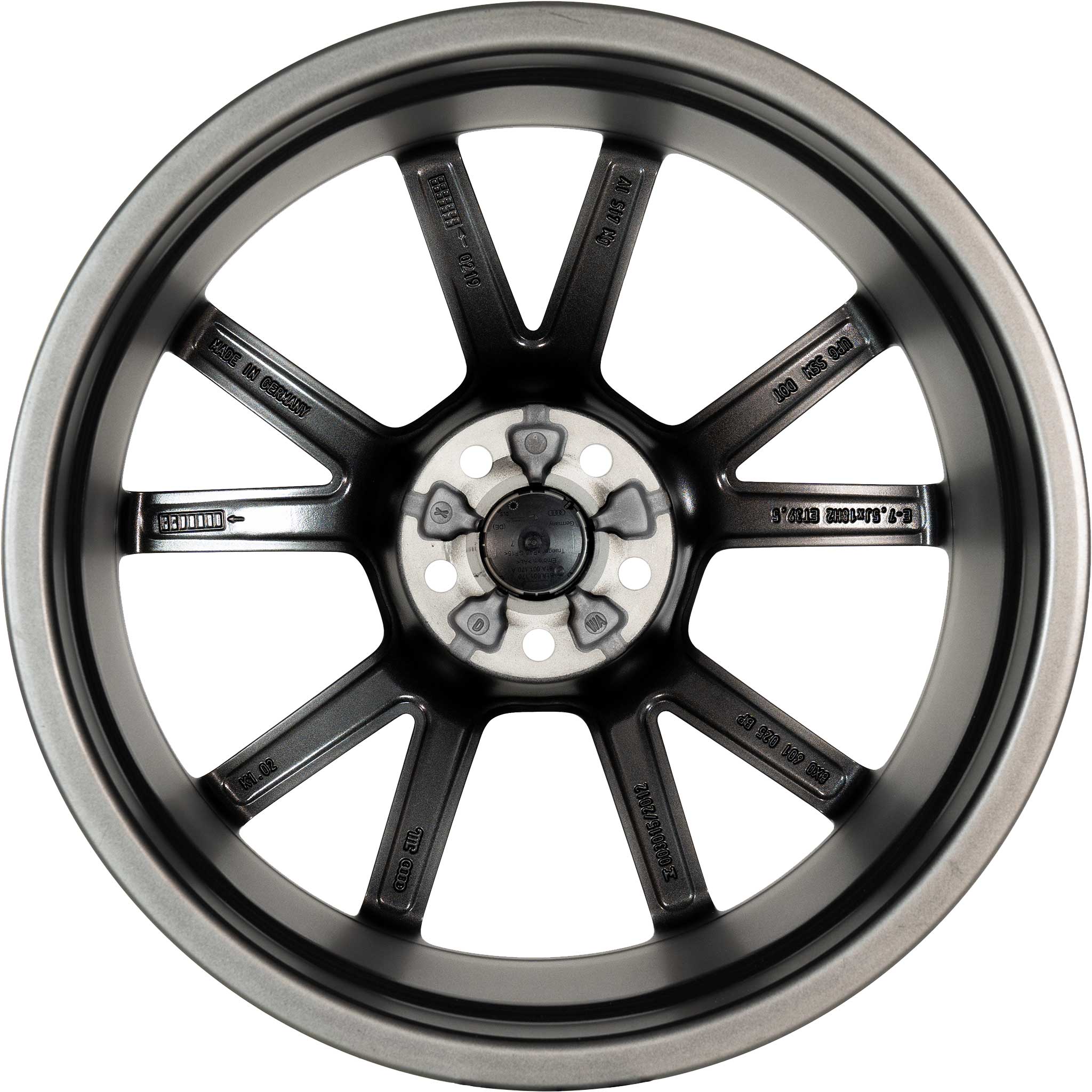 Audi 5 V Spoke [A1 8X] Titanium Grey with Diamond Cut Alloy Wheel Product Image #3