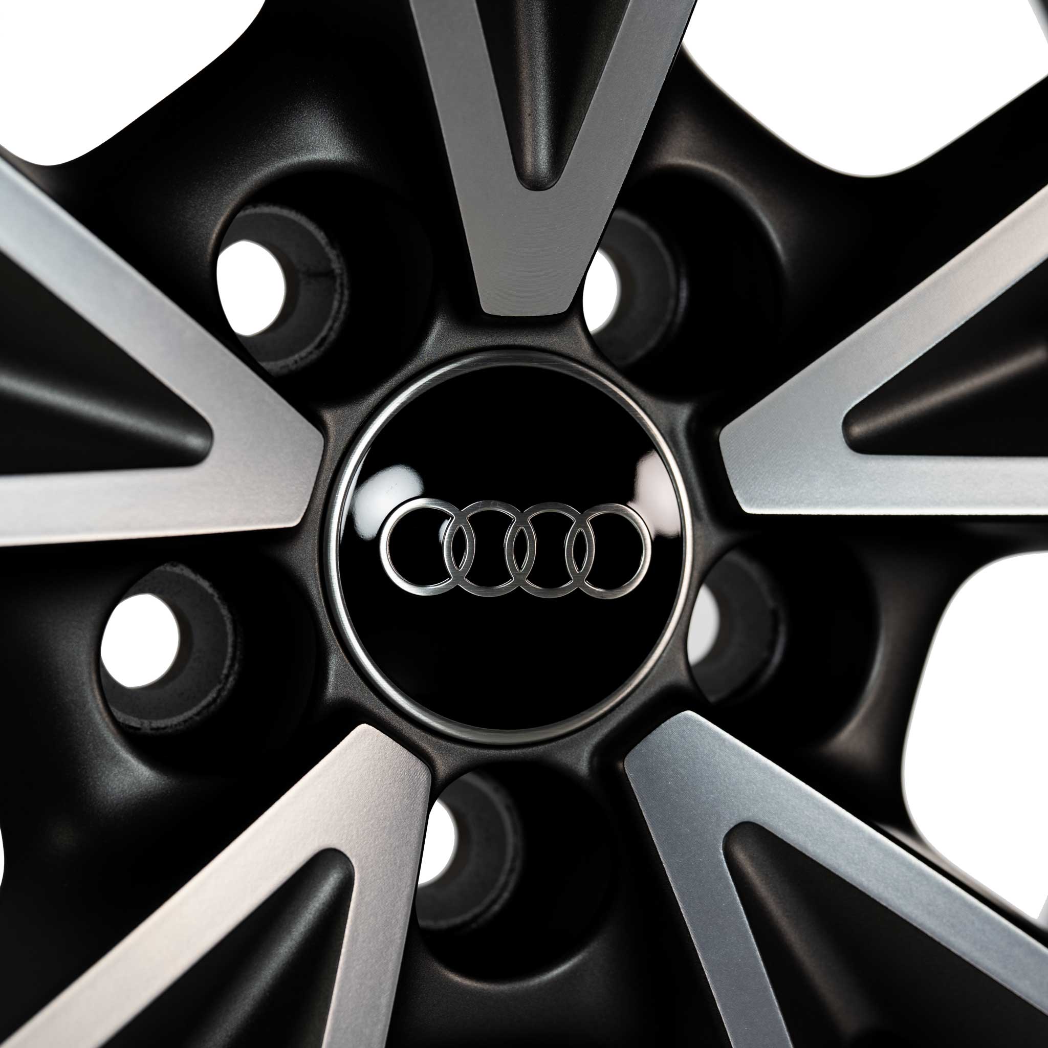 Audi 5 V Spoke [A1 8X] Titanium Grey with Diamond Cut Alloy Wheel Product Image #4