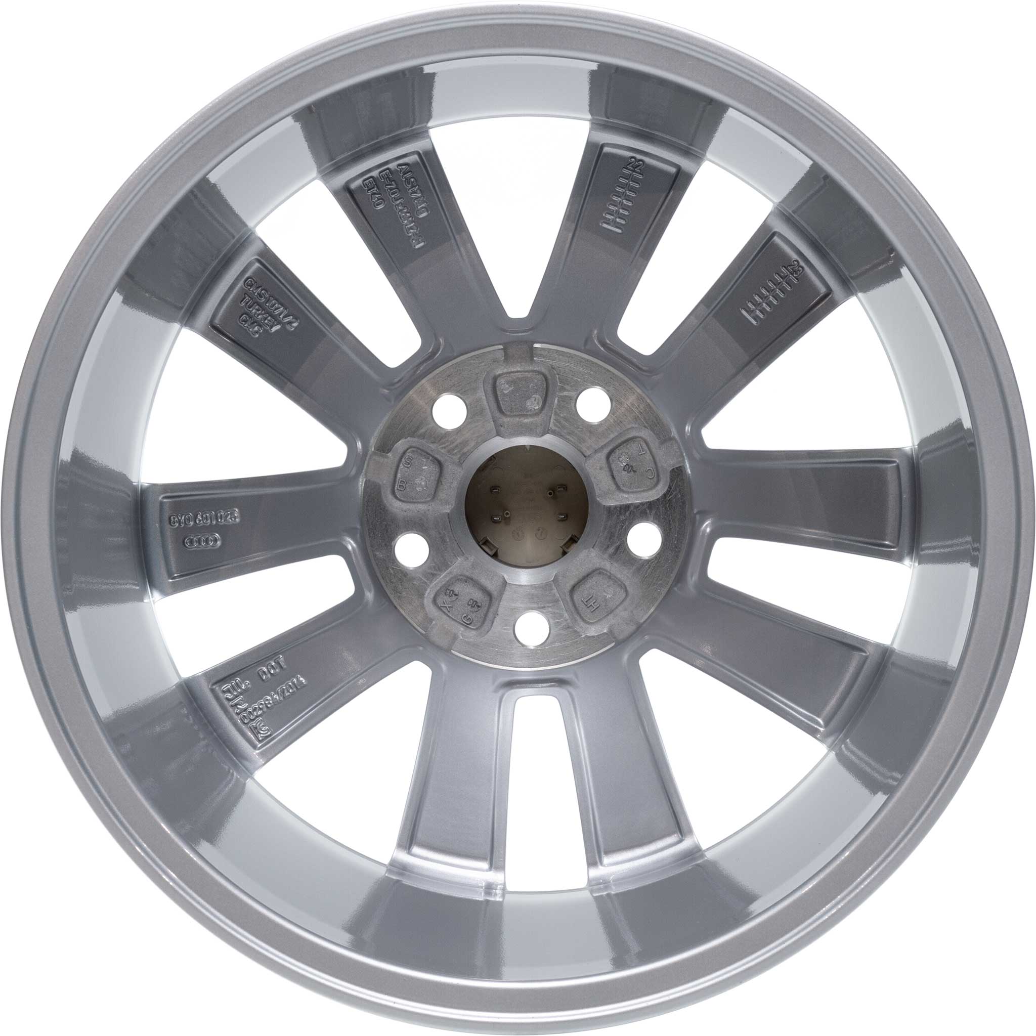 Audi 5 Double Arm [A3 8Y] Diamond Silver Alloy Wheel Product Image #3
