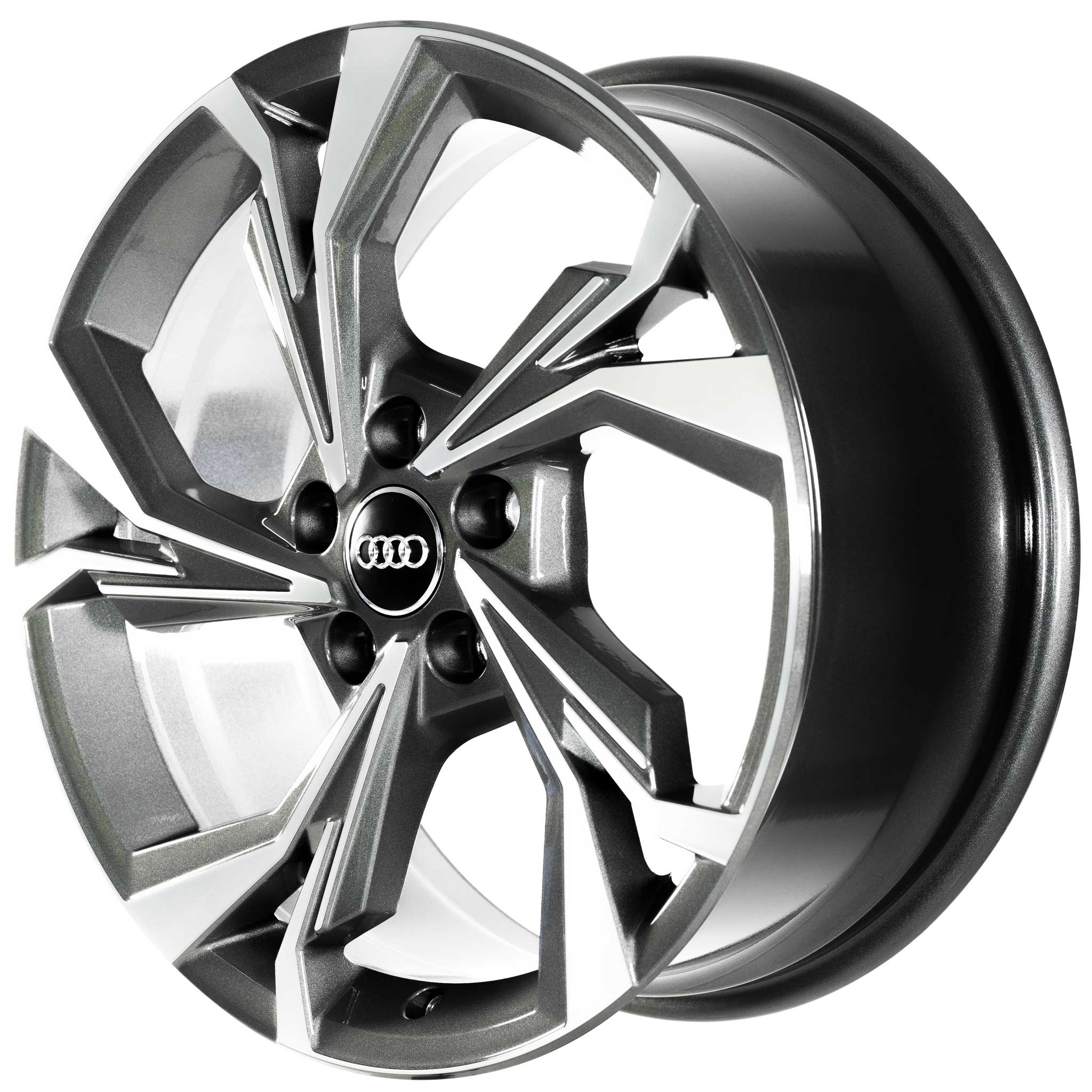 Audi 5 Y Spoke [A3 8Y] Graphite Grey with Diamond Cut Alloy Wheel Product Image #2