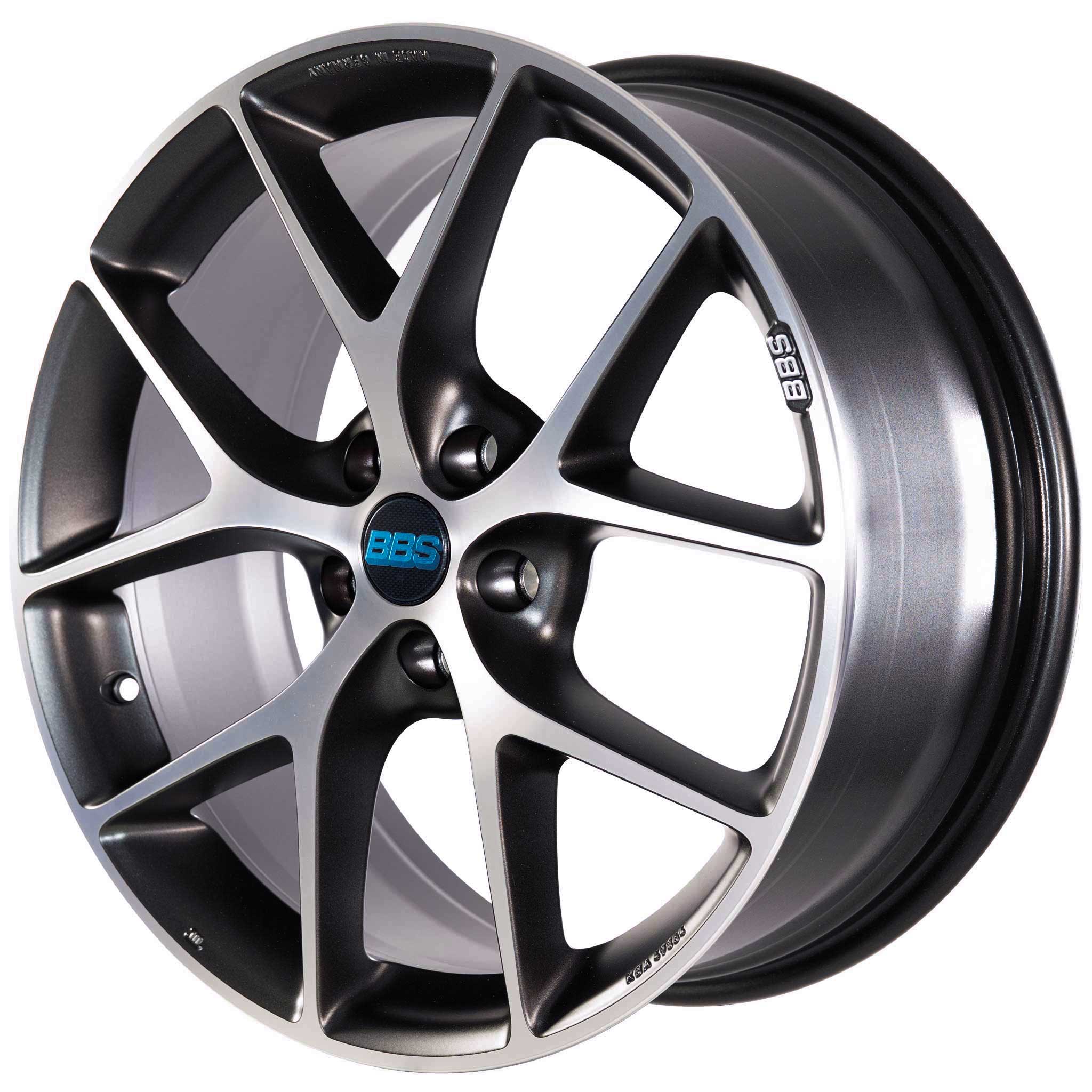 BBS SR Vulcano Gray Diamond Cut Alloy Wheel Product Image #4