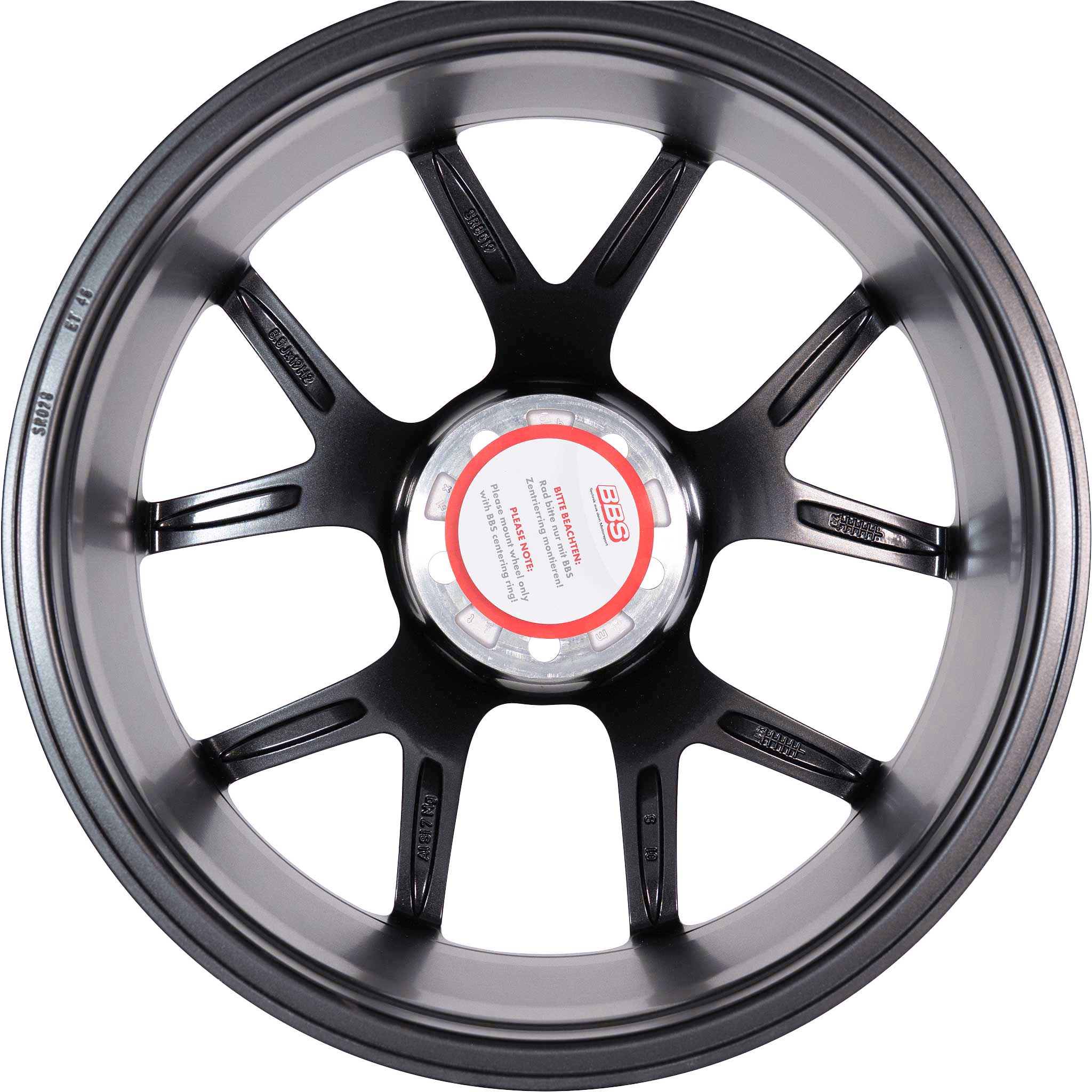 BBS SR Vulcano Gray Diamond Cut Alloy Wheel Product Image #5