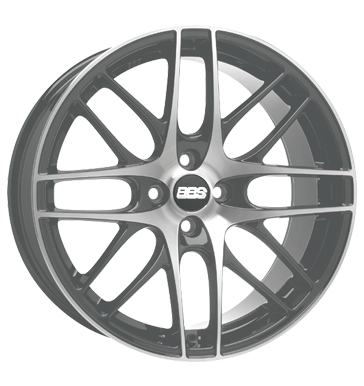 BBS CS Matt Anthracite Diamond Cut Alloy Wheel Product Image #2