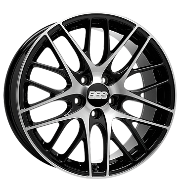 BBS CS Gloss Black Diamond Cut Alloy Wheel Product Image #2