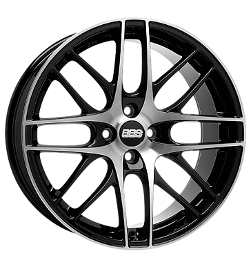 BBS CS Gloss Black Diamond Cut Alloy Wheel Product Image #2