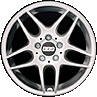 18" BBS RA Brilliant Silver alloy wheel